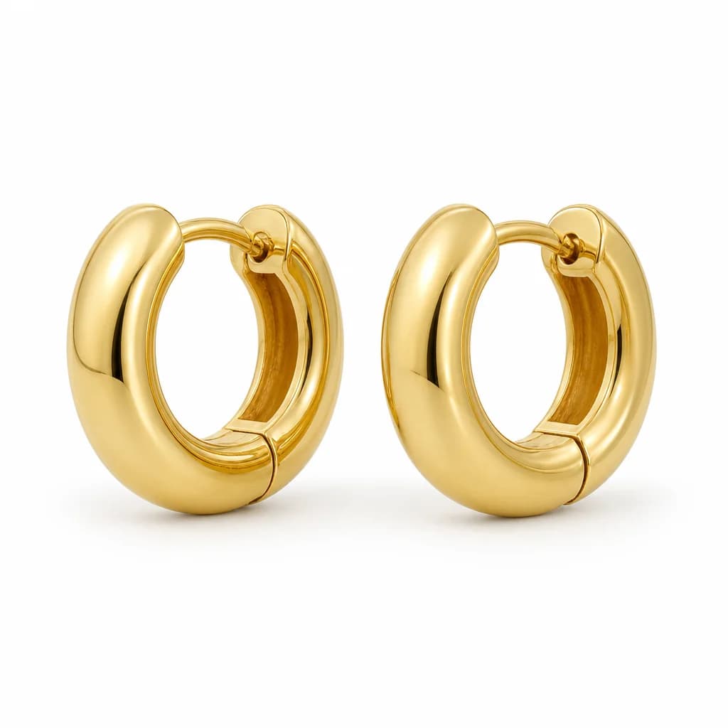 Minimalist 18K Gold Plated Earrings